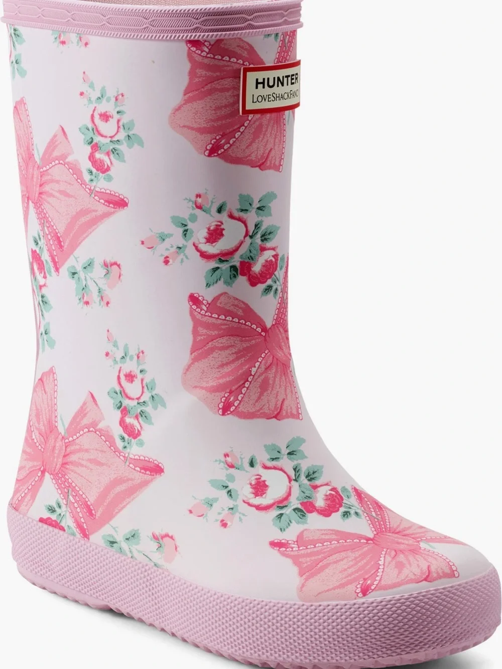 LoveShackFancy x Hunter Limited Edition “Rosa Beaux” Floral & Bow Rain Boots 8T